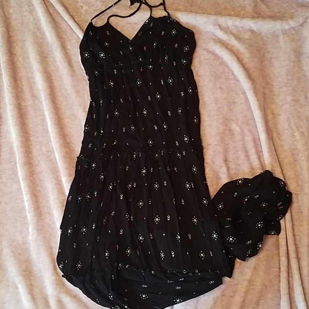 Full length halter dress
